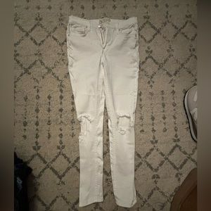 Free People White Skinny Jeans